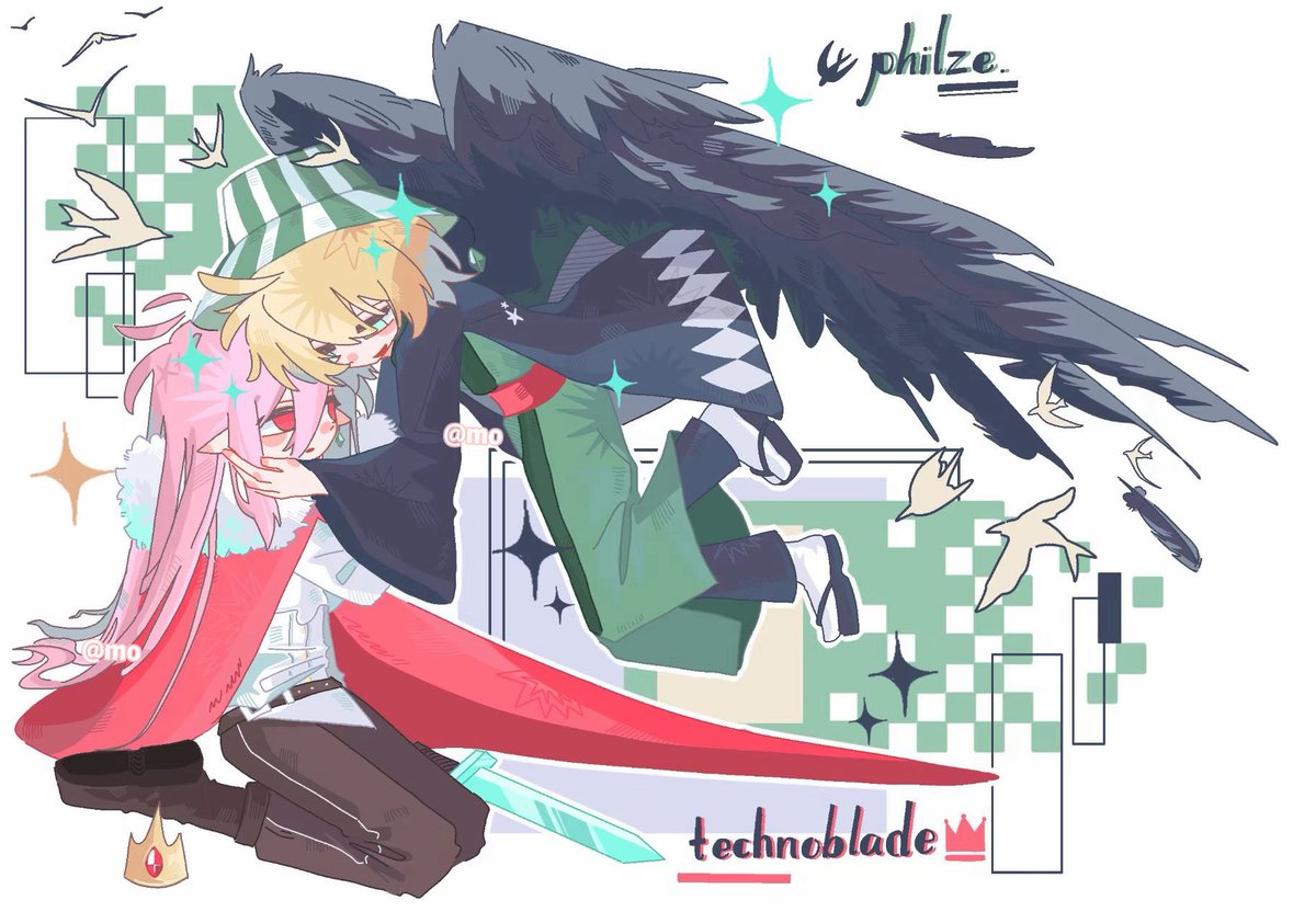 mooo4121's tweet photo. #technobladefanart 
#philzafanart 
#emeraldduo https://t.co/SBZEyYRtI3