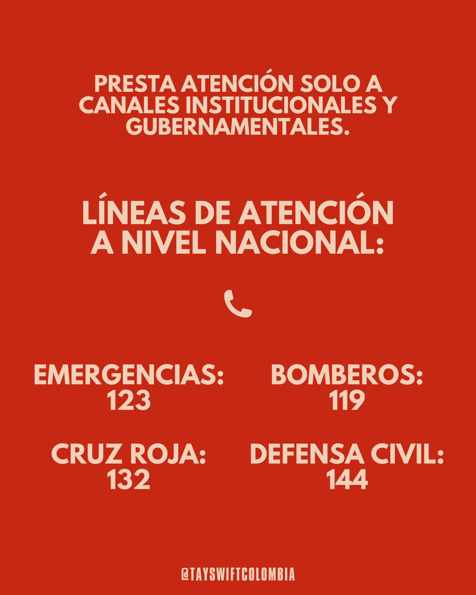 tayswiftcol's tweet photo. Te compartimos información muy importante a tener en cuenta! https://t.co/VVZHNxopTi