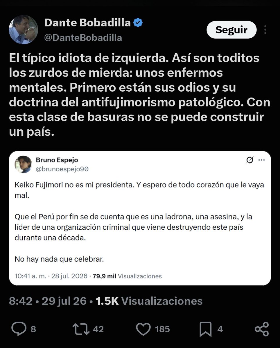 bunnycupcake014's tweet photo. @dra_misti_rock @DanteBobadilla SI ES QUE SABE LO QUE ES SALUD MENTAL Y saber que es ser peruano. Porque este Huevoncilla es un laberintoso inhumano y un impostor de pura labia que cree que mandando al diablo usando la frase: ZURDO DE M cuando le ponen un pare. 1000 veces que lo traten como tesoro:
ENTERRARLO. https://t.co/vEV99mcRdx