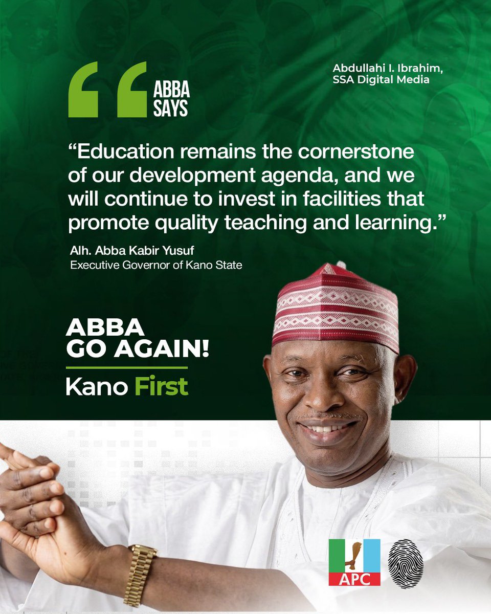 babarh_'s tweet photo. “Education remains the cornerstone of our development agenda.”- Governor Abba K. Yusuf https://t.co/rLv8gcVIiI