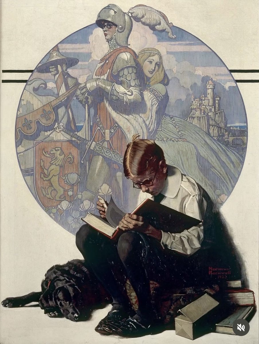 ilRebbo's tweet photo. Boy Reading Adventure Story
(by Norman Rockwell) https://t.co/7xordu8v9o