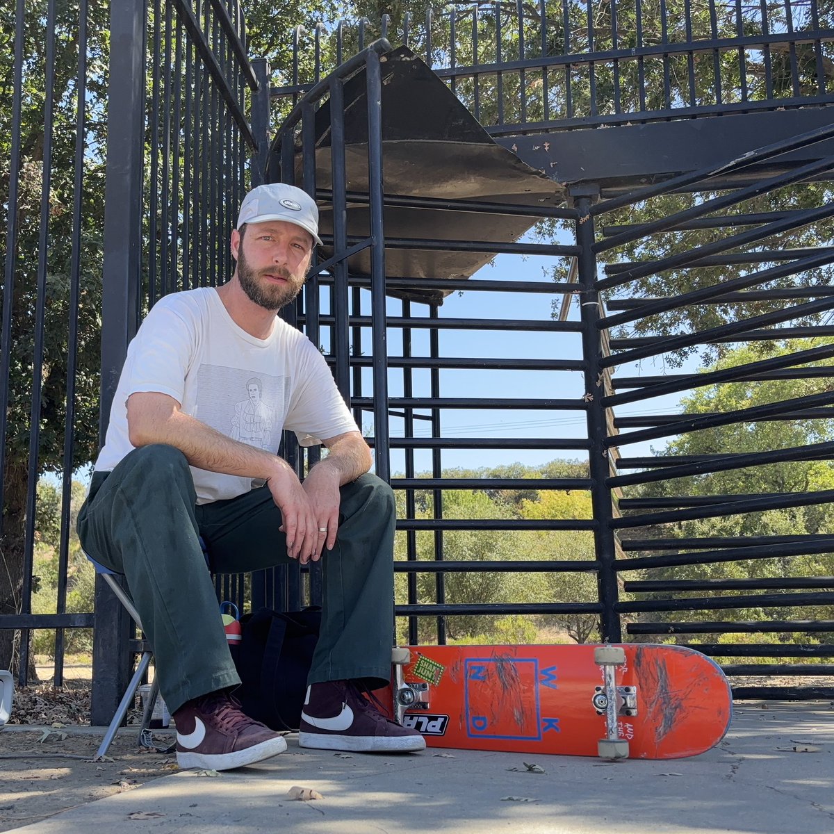 BjornBookser's tweet photo. Just chillin on my Farmers Open stool. #teamrose #tour https://t.co/oZCVbxID3S