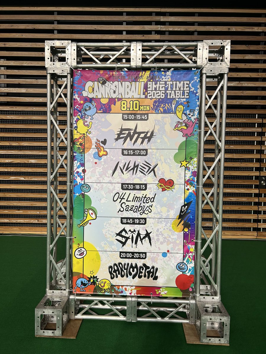 shumi_neru's tweet photo. 去年動線悪すぎて今年あんまり期待してなかったけれどそんなことなく、ゆったりできたし思ったよりアリーナ狭くてダイブとサークルモッシュの永久機関生まれるしで無事筋肉痛💪ベビメタ初で圧巻でした👏
#キャノンボール外伝 https://t.co/9qHGK6lPpY