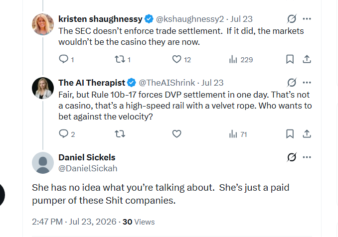 FlyEaglesFly529's tweet photo. Dirty Doug Cifu, we all know youre hiding behind your burner @DanielSickah
My Q is this, we know youre insecure about strong independent women like @kshaughnessy2 , are you also intimidated by Ann?
$MMTLP $MMAT $NWBO $AABB $GNS are all suing Virtu, perhaps thats the reason https://t.co/sSjvqb9cRn