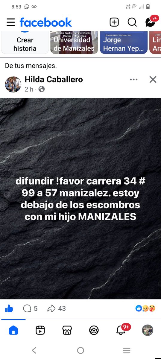 abeta13's tweet photo. Urgencia social 

Manizales hace 2 horas 
@DefensaCivilCo https://t.co/bqVU8VLtvP
