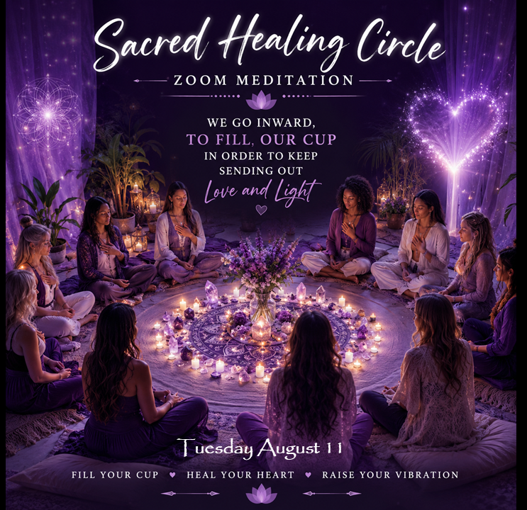 SummerHawkWolf's tweet photo. 💜Sacred Healing Circle Tuesday 8-11
flows healing to all those creating community on zoom.
⭐Breathe ⭐ Center ⭐ Receive
The Sacred Healing Circle flows healing to all those present.
We go inward, to fill our cup in order to keep sending out Love & Light.
#circle https://t.co/FX9d7Tg15t