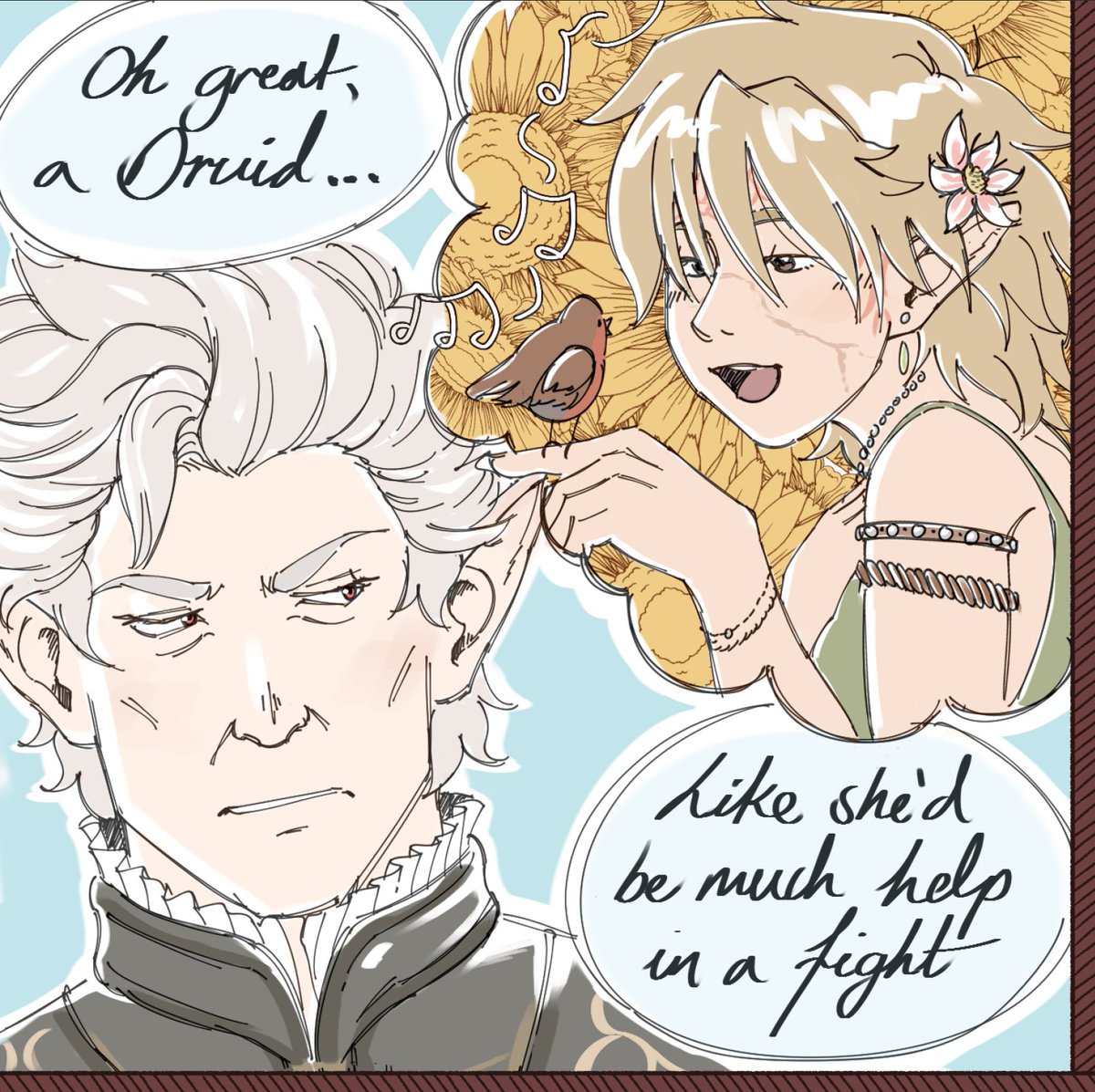 shidmuffin's tweet photo. silly comic i made about my druid tav https://t.co/QzOKSWtMSC