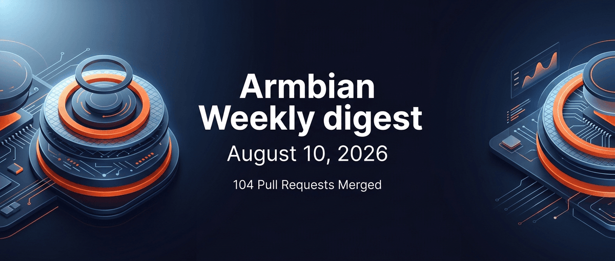 armbian's tweet photo. This week's work centers on kernel 7.2 enablement across out-of-tree drivers, a redesigned armbian-install with expanded boot topologies, and new UEFI cloud ISO delivery alongside board additions.
https://t.co/KjqXAEnxNW
#Armbian #EmbeddedLinux #Kernel72 #Rockchip #UEFI #RISCV https://t.co/d7GEaTqrBN