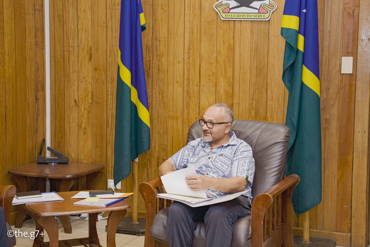 g7plus's tweet photo. Honiara, Solomon Islands | 10 August 2026 @g7plus  Secretary-General Dr. Hélder da Costa, accompanied by Deputy Secretary-General @Habibmayar , Protocol and Liaison Manager Agostinho Tavares, and Media Assistant Jumentino da Costa, met with the Prime Minister of Solomon Islands and Chairing countru of the g7+, Hon. @MatthewCWale  to discuss the organisation’s vision, priorities and to seek his strategic direction for g7+ under Solomon Islands’ chairmanship.

The delegation briefed the Prime Minister on the g7+’s work to advance peace, stability, resilience and self-reliance in member states, including preparations for the upcoming high-level g7+ meeting on the margins of the United Nations General Assembly in New York.

Prime Minister Wale reaffirmed Solomon Islands’ commitment to strengthening the g7+ as a practical platform for solidarity, peer learning, dialogue, mediation, conflict prevention and collective advocacy. Discussions also highlighted the importance of strengthening the g7+ Rapid Response Advisory Center to support timely coordination and responses to emerging legal crises.

The meeting explored peer learning in natural resource governance, transitional justice, reconciliation, peacebuilding, institutional development and resilience, including opportunities for learning from Timor-Leste’s experience in sovereign development fund management.

Both sides reaffirmed their commitment to growing the g7+ strategically and strengthening its impact through practical results and cooperation among member countries