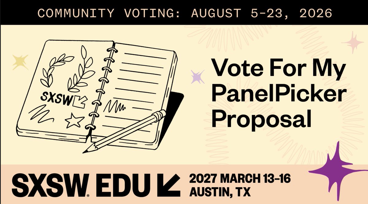 CelinaAngelica_'s tweet photo. ✨🔆 Please vote for my @SXSWEDU 80 Strategies. 400 Entry Points. Every Learner Engaged. Session ✨🔆

https://t.co/hUFeWY0bBx https://t.co/Bp7R2crzxQ