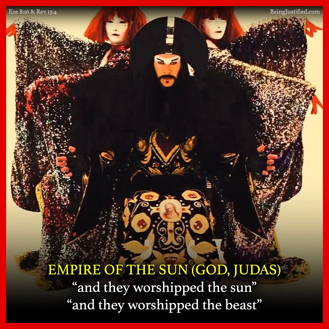 BeingJustified's tweet photo. THE #EMPIREOFTHE SUN FINALLY SHOWS US WHO THE MYSTERY BABYLON SUN GOD IS...
THE VATICAN LONG HAIR JESUS WHICH IS TRULY THE SCARLET BEAST AND SON OF PERDITION JUDAS.
HE ASCENDS FROM THE PIT 42 MONTHS AFTER MBS' ISRAEL DEAL TO ENTER HIS SWORD SLAIN BODY AND RULE THE WORLD SOON. https://t.co/AZ2jGdr0aX