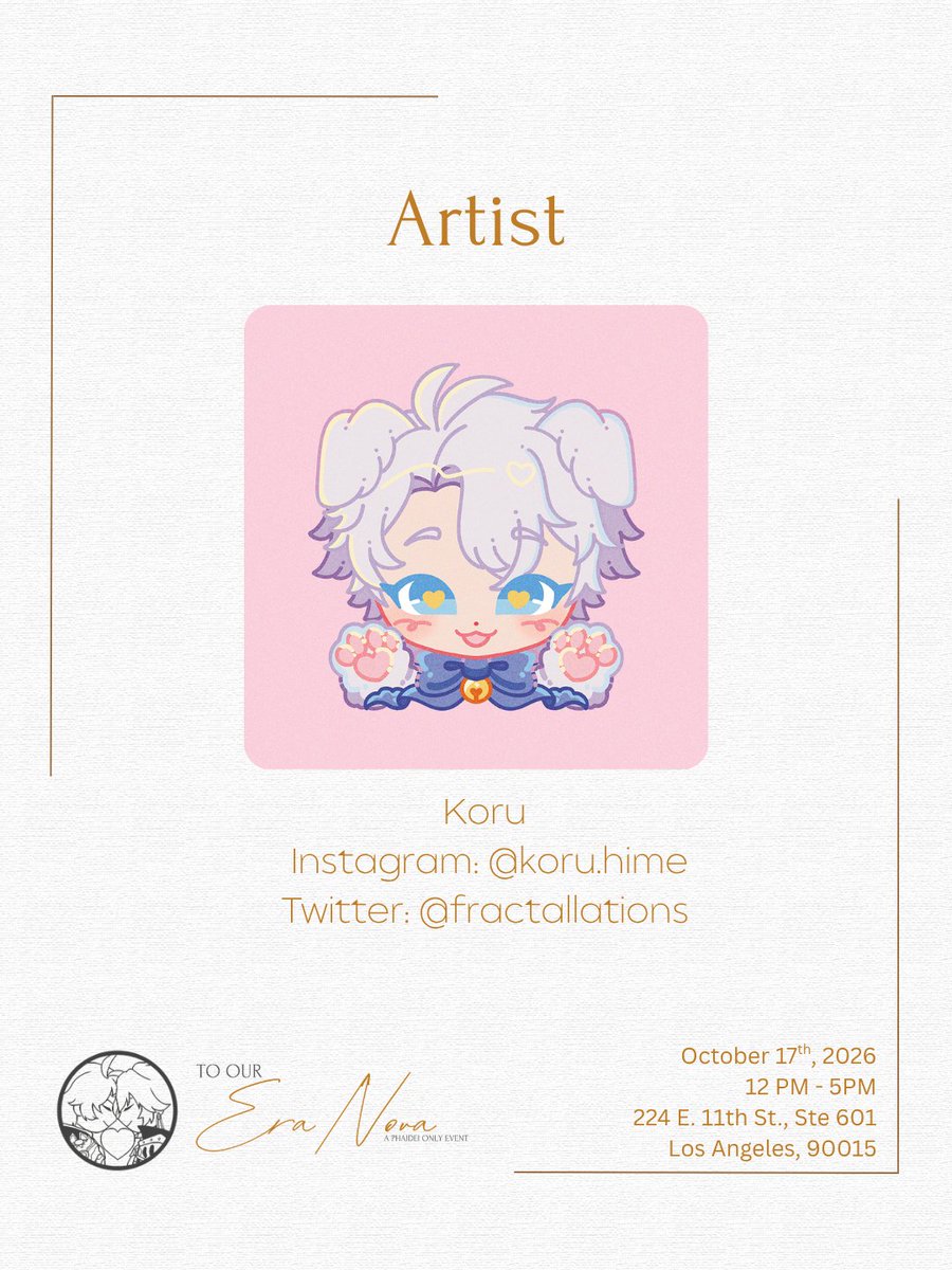 Phaideisocal's tweet photo. Please welcome another one of our event volunteer artist, Koru! Bring home your wedding favors in this exclusive tote bag available only in LA this October ☀️🍷

Instagram: @koru.hime 
Twitter: @fractallations 
 
#phaidei #ファイモス #厄敌 #phainon #mydei #fanevent https://t.co/dP3fgWAg5I