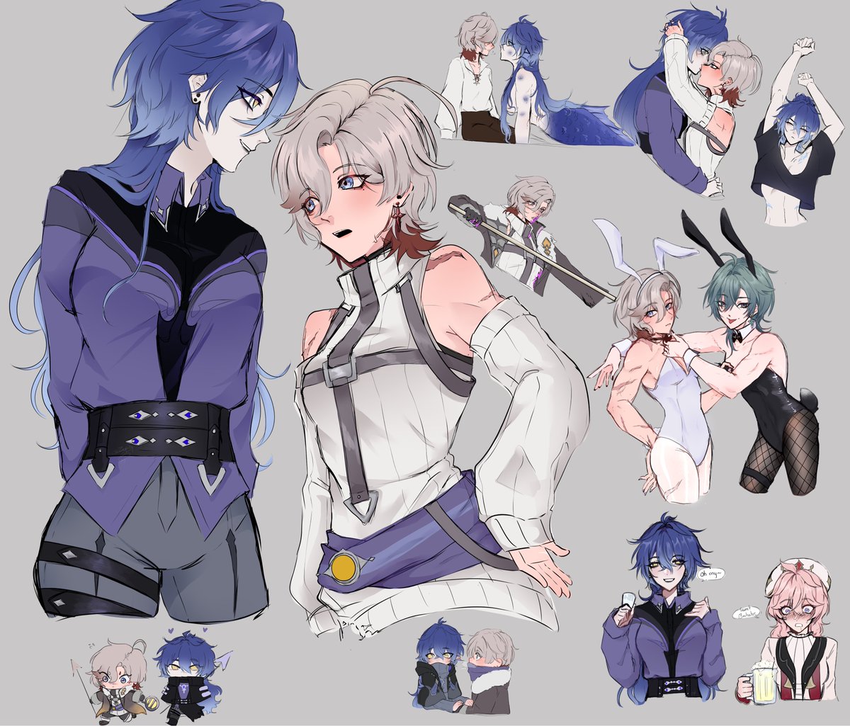Zoozopp1's tweet photo. 🪶🕯️ yuri doodles + lohelia mention 

#illuflins #lohelia https://t.co/s2x7fifgeJ