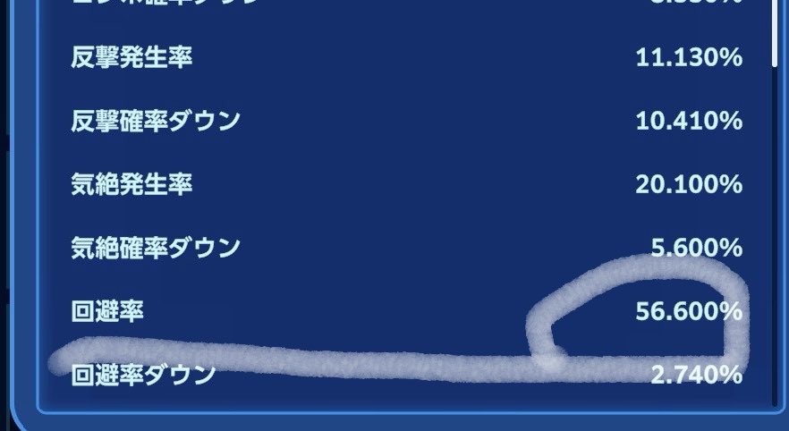 sena_ship4's tweet photo. 最近の悩み
回避率を上げ下げする装備品等の変更してないのにダンジョンの出入りやアプリ落ちからログインすると
どっちかの数字になってるんよね
この数字のブレがなぜ起きるか
ご存知の方居ますか？

#デジモンUP https://t.co/Ggv1kVl26z