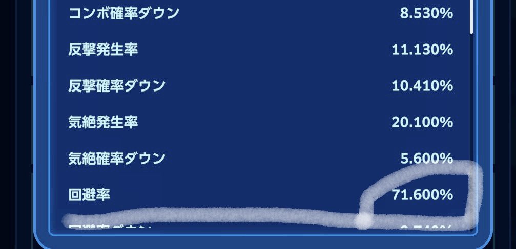 sena_ship4's tweet photo. 最近の悩み
回避率を上げ下げする装備品等の変更してないのにダンジョンの出入りやアプリ落ちからログインすると
どっちかの数字になってるんよね
この数字のブレがなぜ起きるか
ご存知の方居ますか？

#デジモンUP https://t.co/Ggv1kVl26z
