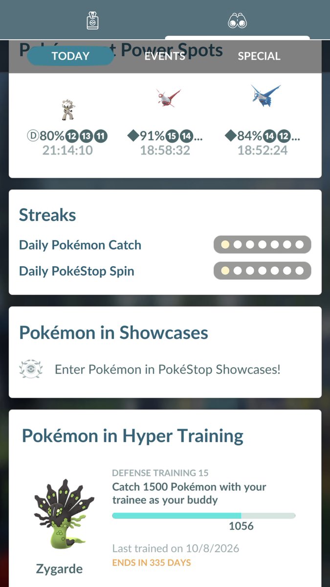 windkoh's tweet photo. Completing Hyper Training for a perfect Hundo (100IV • 15/15/15) is the ultimate birthday gift for my Zygarde. 444 catches left to make it a true Master League powerhouse. Time to grind!
#PokemonGO #Zygarde #MasterLeague https://t.co/5vPzPI1upY