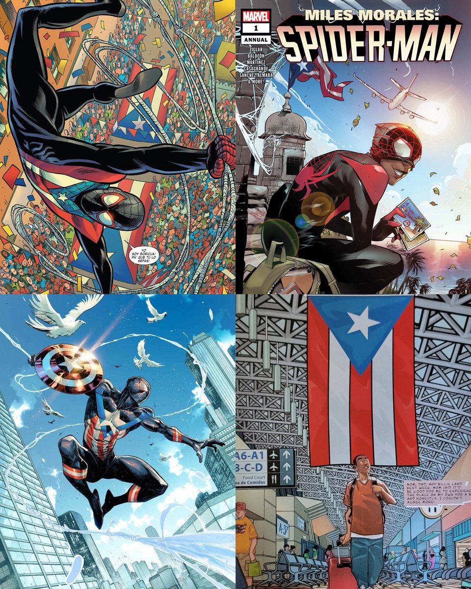 N1NETY6S's tweet photo. “miles’ puerto rican ethnicity isn’t even that important to his character” and this is miles https://t.co/jvtjSR80Kf