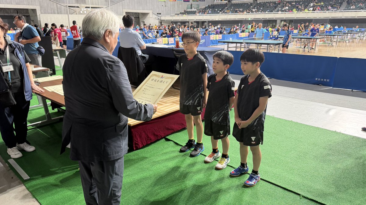 jtta_official's tweet photo. 🏓ロートカップ第44回全国ホープス卓球大会

✨栄光を讃えて✨
おめでとうございます！

🗓️8月10日(月)〜12日(水)
📍東京都・東京体育館

↓大会情報ページ↓
🔗 https://t.co/wjJnUebGvC

#ロートカップ #ロート製薬  #卓球
#日本卓球協会 #JTTA https://t.co/7XZSFgSRLt