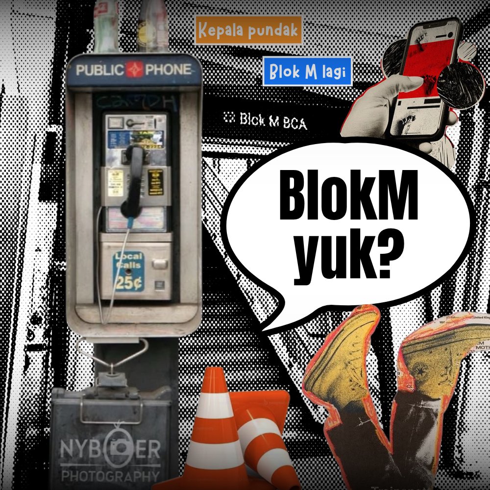 kiminjut's tweet photo. "Blok M?" berangkat! 
enggak usah kebanyakan mikir, tar keburu mager! ayo cepet pdkt disini! sama aku! https://t.co/ZrThxSpMKH