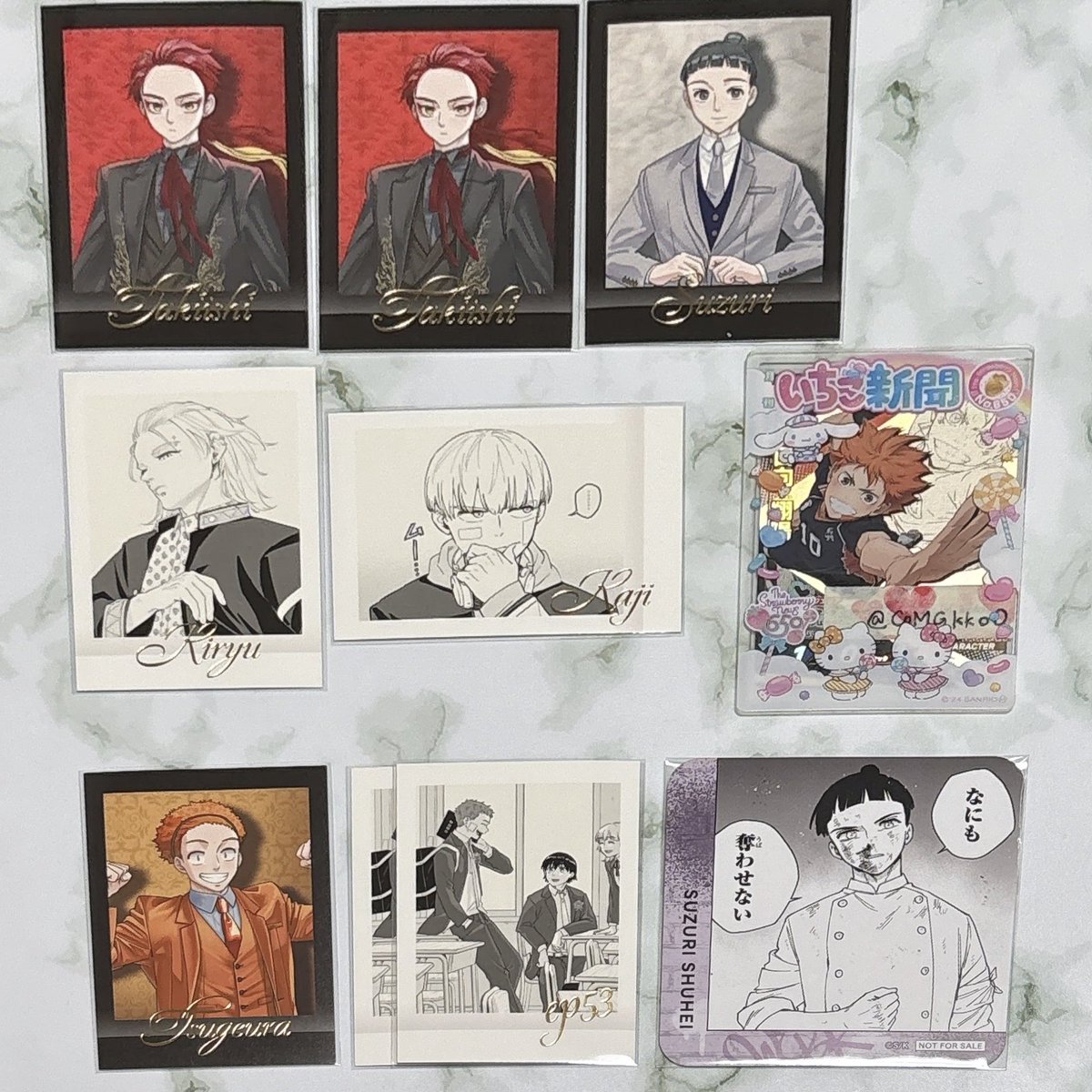 COMGkkoO's tweet photo. 《交換＊譲渡》ウィンブレ ウィンブレ展 ぱしゃこれ Premium 5周年 コースター クリアシート

譲＊画像1枚目
求＊2、3枚目中村、十亀、兎耳山、硯＞同種中村(場面写1優先)or180円(+送料)

同種での交換は3段目のみ
譲渡の場合、1、2段目は3段目同数お引き取り下さい

12日お昼頃 福岡天神手渡し可能 https://t.co/RoCZPcrDoT