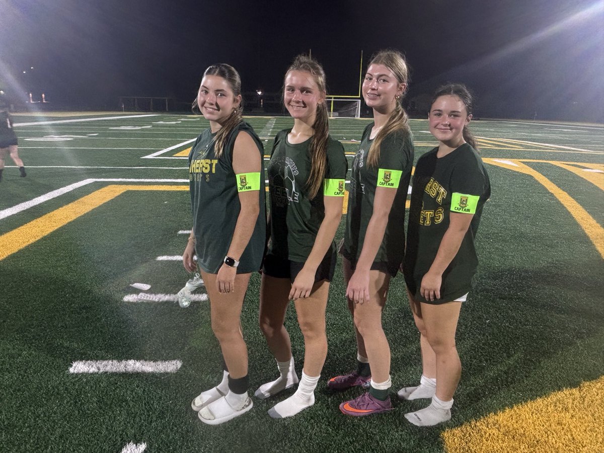 CometCoachGonzo's tweet photo. 2026 Lady Comet Captains! Jillian, Ashley, Sienna and Cici will lead our Tribe! https://t.co/FU16tii3c9