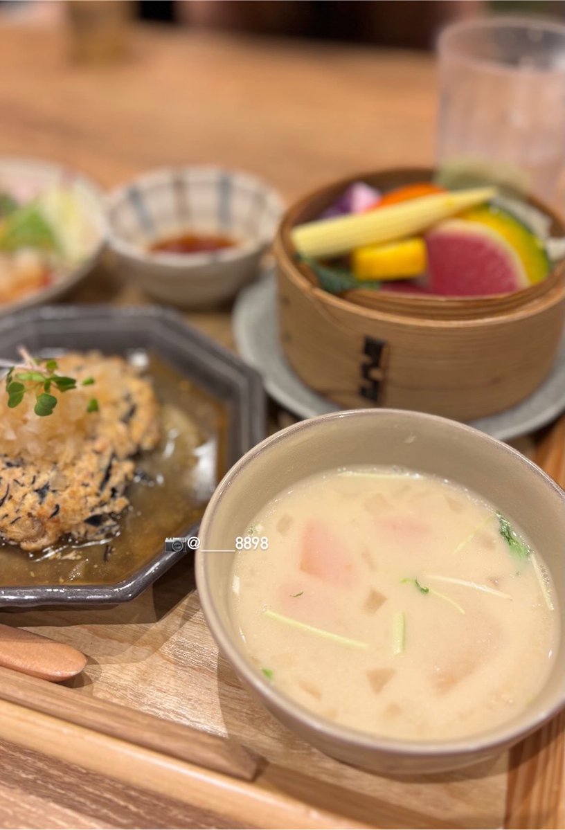 ____8898nd's tweet photo. 📍musi-vege+cafe 洛北阪急スクエア店（京都•松ヶ崎）

カナートの地下1階にある、せいろ��のお店♨️
夜でもリーズナブルな価格帯で、あっさり食べたいときに使い勝手が良さそう🌟

#8898_2026グルメ https://t.co/nb1RYI6WbG