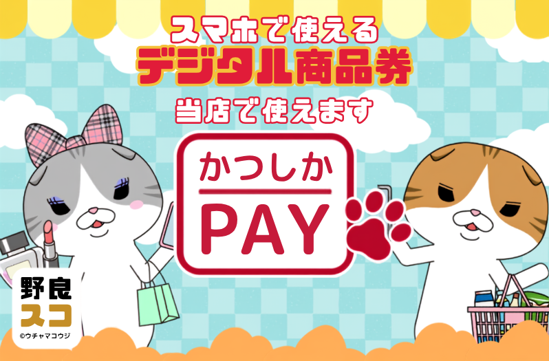 kinjocyc's tweet photo. 📣 かつしかPAY、当店でもご利用いただけます！

自転車・オートバイの購入や、修理・メンテナンスなどのお支払いに
かつしかPAYをご利用いただけます✨

ぜひお気軽にご相談ください！

#かつしかPAY #かつしかpay #葛飾区 #自転車 #オートバイ #バイク #自転車修理 #バイク修理 https://t.co/r49WhqVUfV