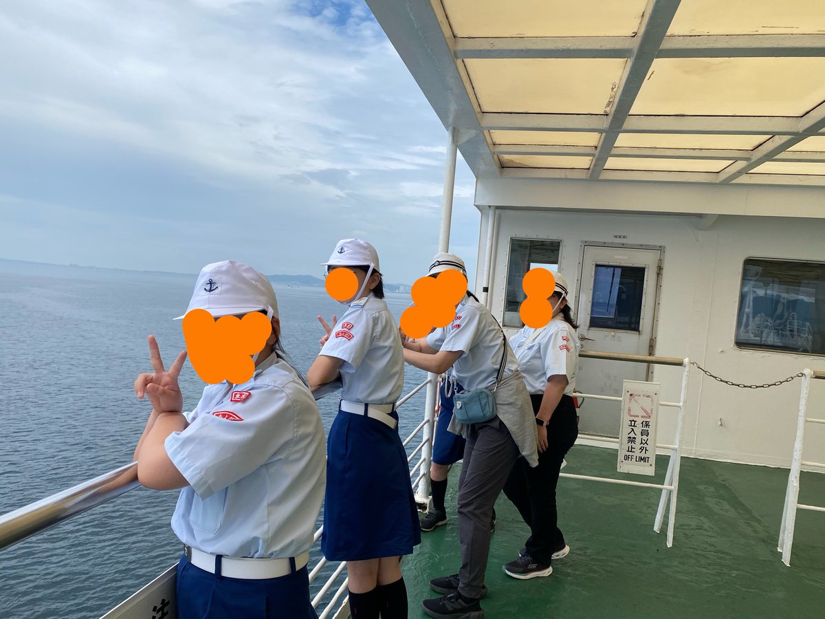 jsf_chiyoda's tweet photo. 浜金谷から久里浜に向かうフェリーで合宿初日に乗ったフェリーとすれ違いました！間もなく久里浜到着します。  #千代田区海洋少年団  #夏期合宿  #最終日  #フェリー  #久里浜 https://t.co/9ZoGh3F7GH