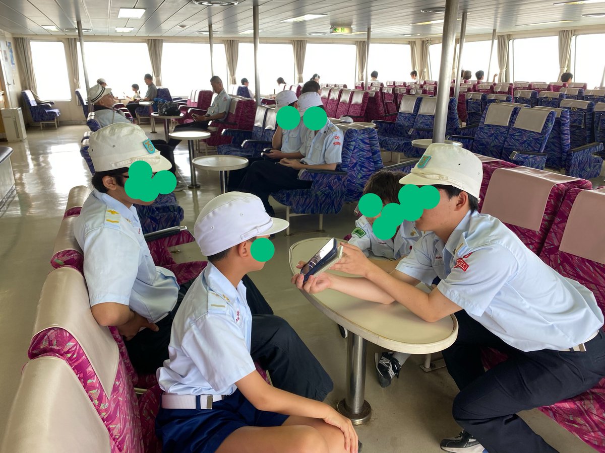 jsf_chiyoda's tweet photo. 浜金谷から久里浜に向かうフェリーで合宿初日に乗ったフェリーとすれ違いました！間もなく久里浜到着します。  #千代田区海洋少年団  #夏期合宿  #最終日  #フェリー  #久里浜 https://t.co/9ZoGh3F7GH