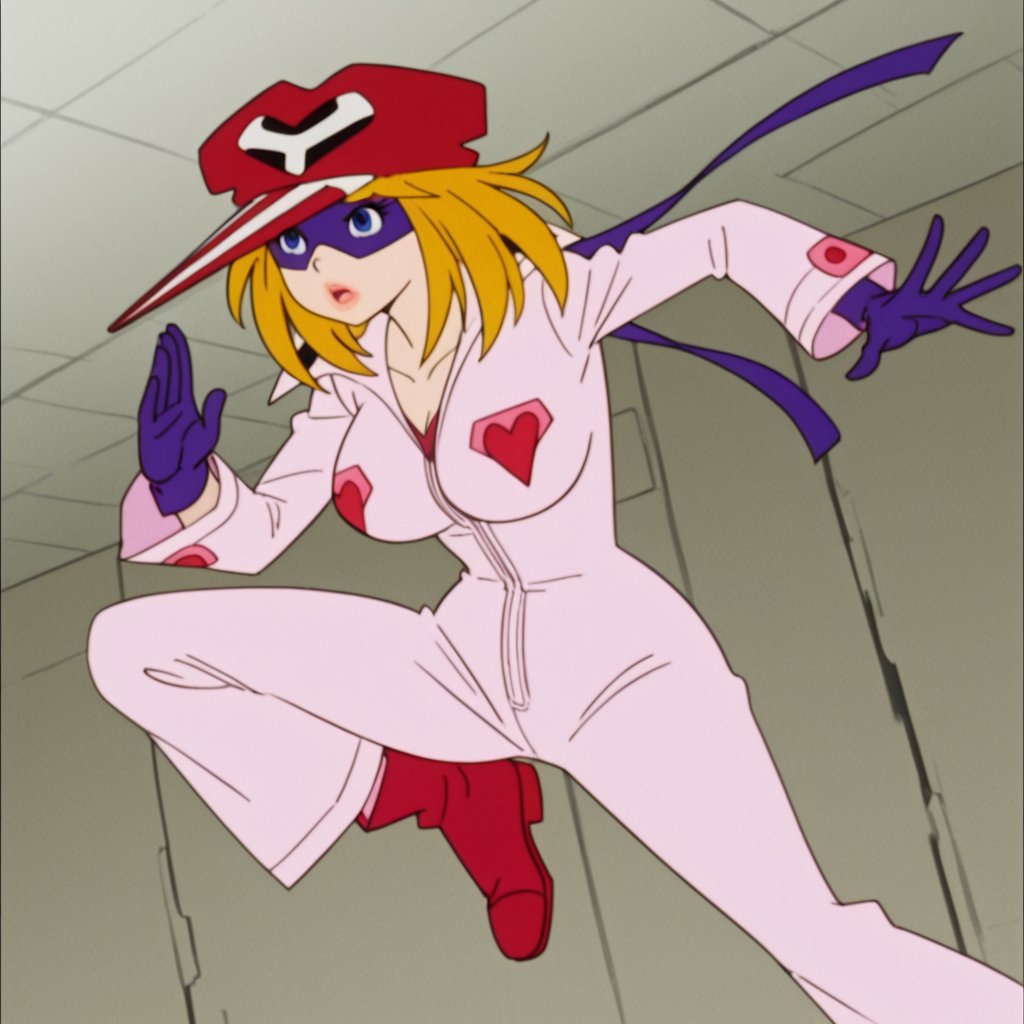 aiko_yatter's tweet photo. ヤッターマン2号 （上成 愛）/Yatterman-2 （Ai Kaminari）

ヤッターマンがいる限り、この世に悪は栄えないっ！/
The evil does not prosper in the world as far as there is Yatterman!

#変身ヒロイン https://t.co/W3tQtCHcV7