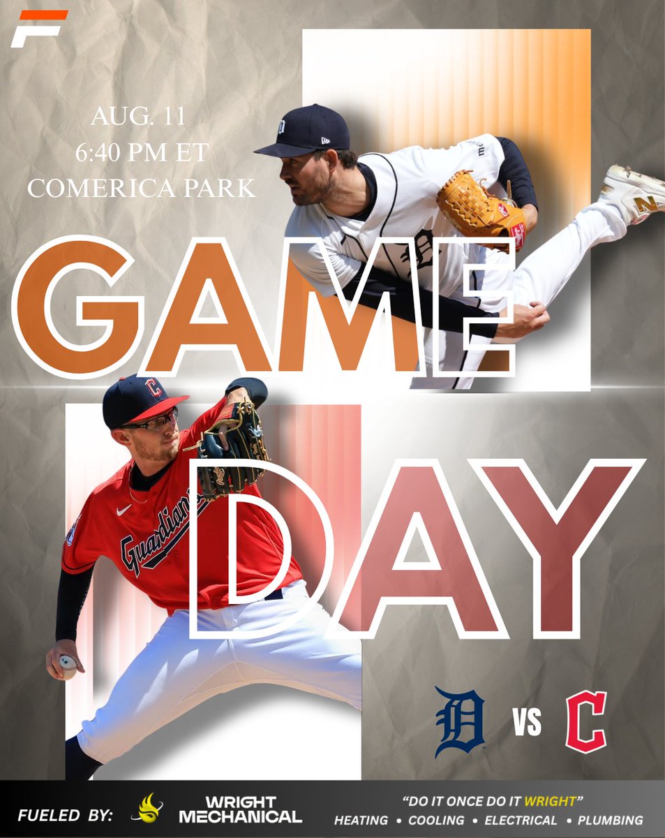 FPSportsMedia's tweet photo. Tigers, Guardians Meet With AL Central Race Compressed From Top to Bottom

#ALCentra #Tigers #Guardians #ComericaPark #RepDetroit #ForTheLand #Freneticpacesports

Read Here:

https://t.co/KSNXVr4Gs5

Need a Job Done Right? Choose Wright Mechanical. https://t.co/zOHYdvM2Tf https://t.co/77ZVYkh8QV