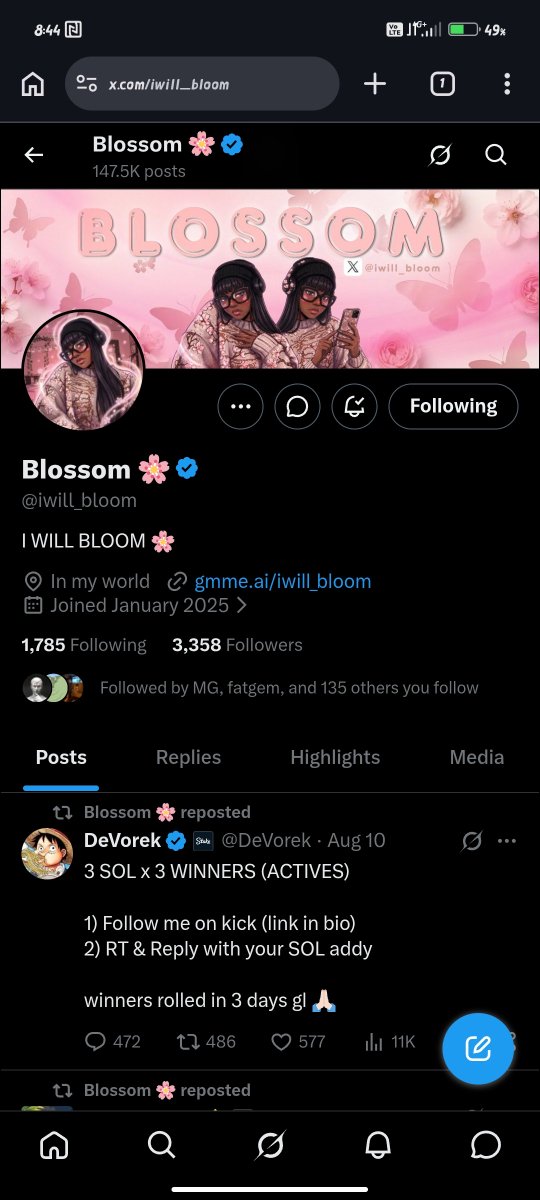 Hanzaxpe12's tweet photo. @blxckxbt @iwill_bloom CHzvvEBhTMrL2PmdryyW86csCHZ5u4pnm8fGc2yHPKhB

All done ✅
Thank you https://t.co/qD52JYsglT