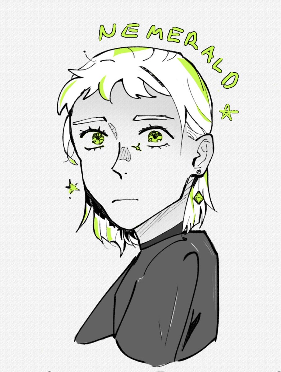 doodlebs_'s tweet photo. nemerald in green yuri artstyle! (i have never read green yuri Clueless) https://t.co/DAGzjN4ULG