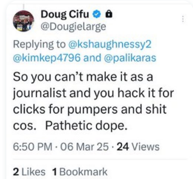 FlyEaglesFly529's tweet photo. Dirty Doug Cifu, we all know youre hiding behind your burner @DanielSickah
My Q is this, we know youre insecure about strong independent women like @kshaughnessy2 , are you also intimidated by Ann?
$MMTLP $MMAT $NWBO $AABB $GNS are all suing Virtu, perhaps thats the reason https://t.co/sSjvqb9cRn