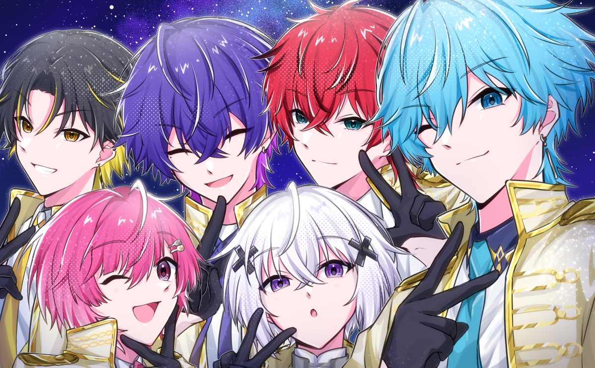 illust_es24's tweet photo. 修正版
（らいとくんの耳飾りがなかったです💦） https://t.co/jp9VrVYlDW