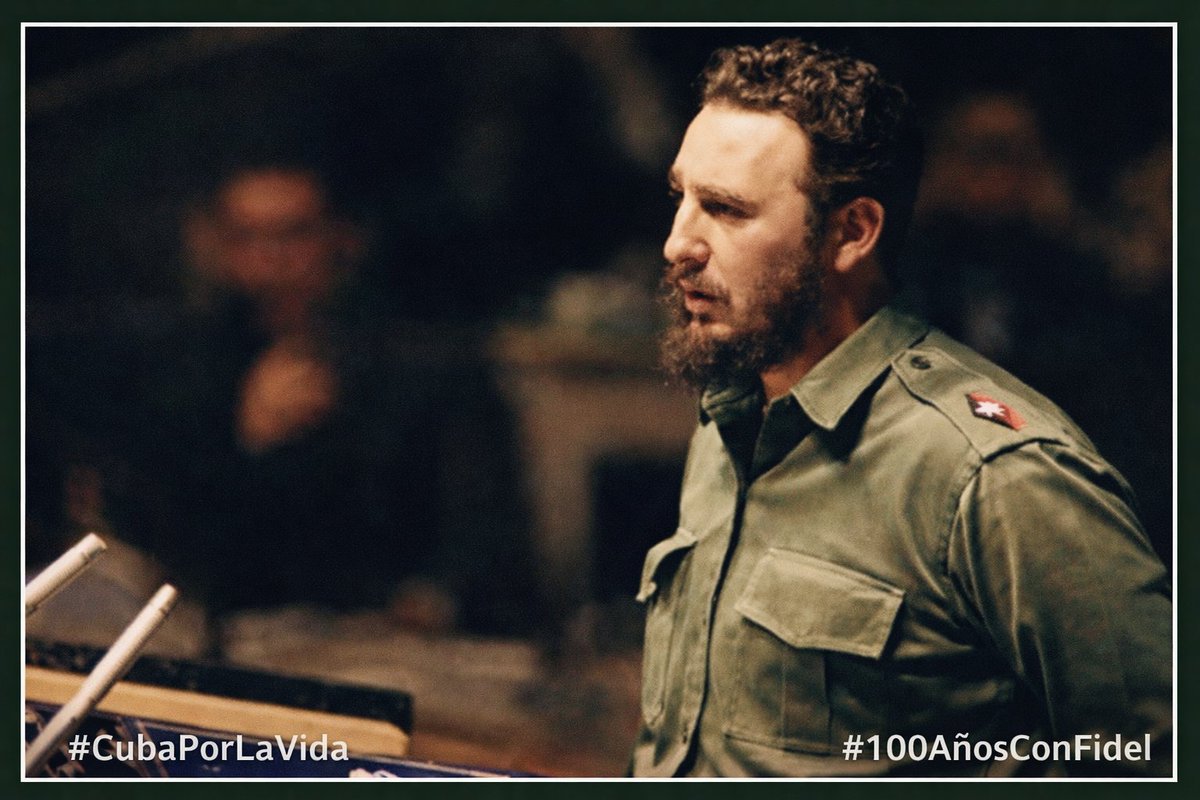 JHGcasanova's tweet photo. Fidel Castro: “Nuestra batalla de ideas no cesará mientras exista el sistema imperialista, hegemónico y unipolar, convertido en azote para la humanidad y amenaza mortal para la supervivencia de nuestra especie”. 
#LatiendoConFidel @DiazCanelB https://t.co/6hbSRgH7On