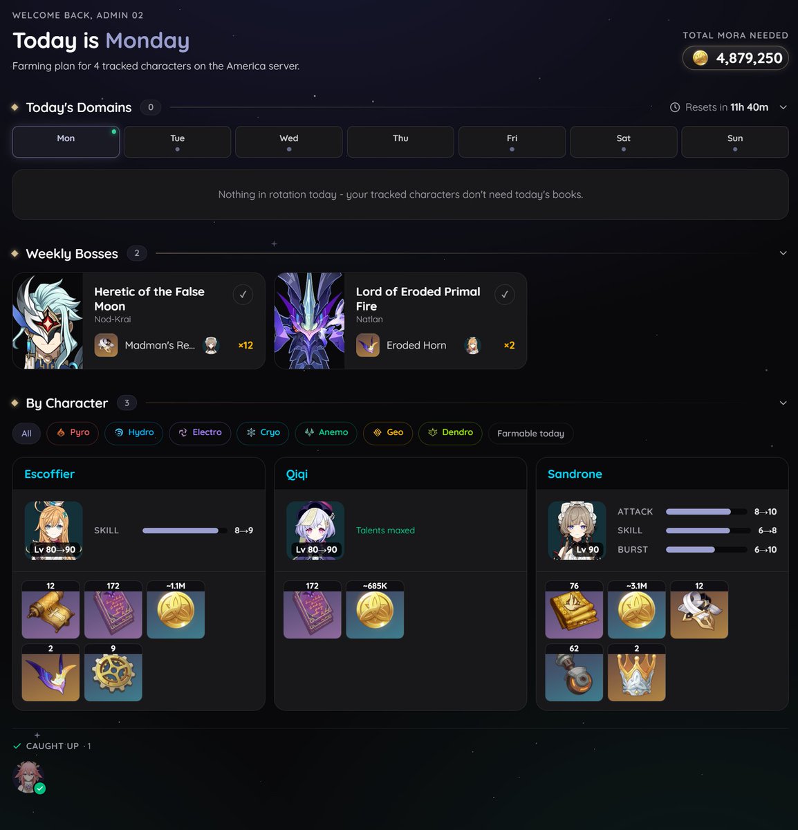 Doro44's tweet photo. I’ve been working on something for a while now and it’s finally almost ready 🙂

I wanted a website that helped new or casual Genshin players learn to build characters simple and easy and letting you track your builds too.

So… I made it.

My Genshin Tracker launches THIS FRIDAY.

Pre-register here: https://t.co/fqZYlVhlxj