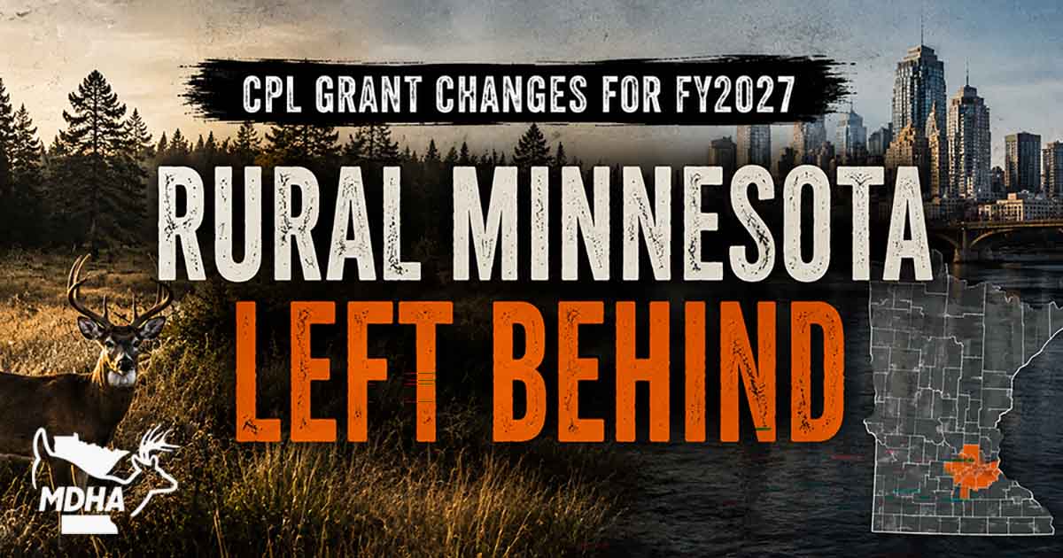 MinnesotaDeer's tweet photo. A Step Backward for Rural Conservation: Changes to Minnesota’s CPL Grant Program Leave Greater Minnesota Behind https://t.co/DPqTb03ndx https://t.co/COjCteC5N6