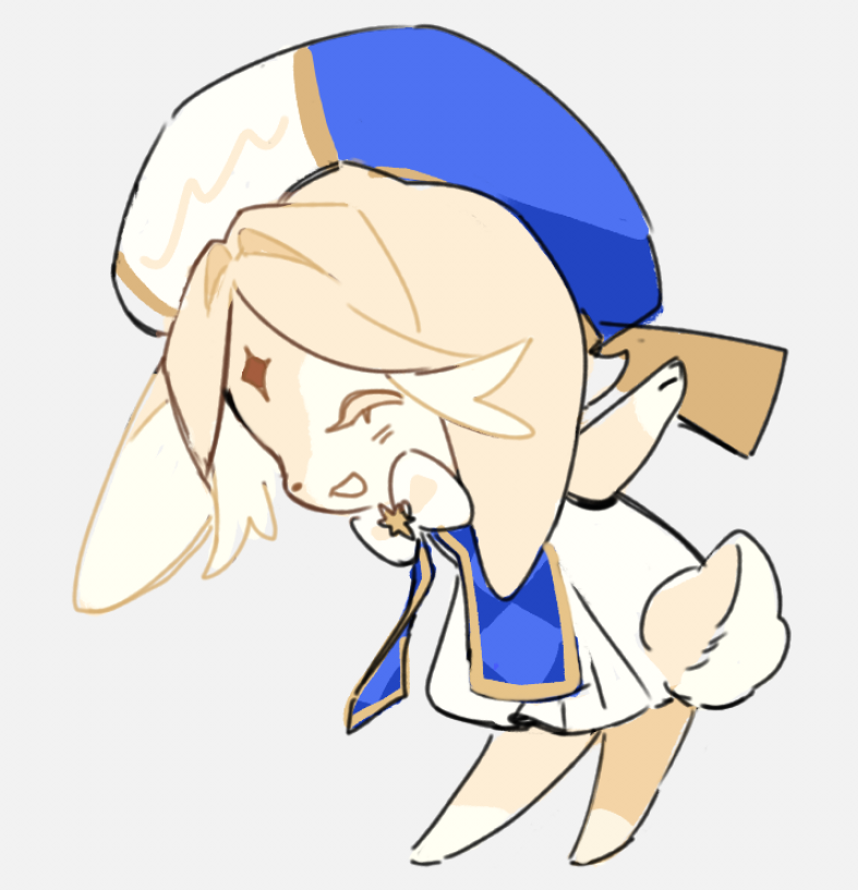 BnyuKani's tweet photo. 🐰🍦(I really like this design, i hope you dont mind fanart) https://t.co/shMufHtAwE