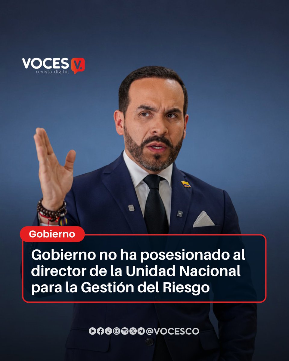 vocesco's tweet photo. #Voces | Mientras Colombia enfrenta una emergencia nacional por el fuerte sismo de magnitud 7,4 registrado este lunes, no aparece confirmada públicamente la posesión de David Santiago Tamayo Roldán como nuevo director de la Unidad Nacional para la Gestión del Riesgo de Desastres (UNGRD).

Tamayo fue anunciado el pasado 21 de julio por el entonces presidente electo Abelardo De la Espriella como la persona encargada de asumir la dirección de la entidad durante su Gobierno. El ingeniero geólogo y magíster en Gestión del Riesgo fue presentado como un perfil técnico con experiencia en prevención y atención de emergencias.

Sin embargo, en las fuentes públicas consultadas, Tamayo continúa apareciendo como director designado o entrante, mientras que no se encuentra confirmación oficial de su posesión en el cargo. La situación adquiere especial relevancia este lunes debido a la emergencia provocada por el terremoto, cuyo epicentro fue localizado en el municipio de San José del Palmar, Chocó. El movimiento fue sentido en buena parte del país y ocasionó graves afectaciones en diferentes departamentos, especialmente en el Eje Cafetero y el suroccidente colombiano.

La UNGRD tiene entre sus principales responsabilidades la coordinación del Sistema Nacional de Gestión del Riesgo de Desastres y la articulación de la respuesta del Estado ante emergencias de gran magnitud. Por ello, la definición de quién ejerce formalmente su dirección cobra especial importancia durante una crisis nacional.

La falta de una confirmación pública sobre la posesión del nuevo director genera interrogantes sobre quién tiene actualmente la responsabilidad formal de encabezar la entidad durante la emergencia y cómo se está coordinando la respuesta institucional en las zonas más afectadas. Por ahora, lo confirmado es que David Santiago Tamayo Roldán fue designado para dirigir la UNGRD, pero no se ha encontrado un anuncio oficial que permita establecer que ya tomó posesión del cargo. La información podría cambiar conforme avance la jornada y el Gobierno publique nuevos detalles sobre la conformación de su equipo.