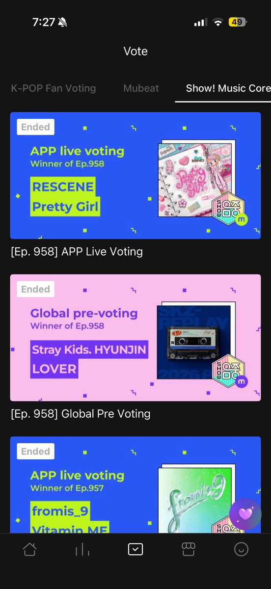 luviedeer's tweet photo. VOTING NOTICE - do NOT vote for rv under “mubeat k-pop fan voting” !!!!!! 
i made this mistake as well! 🥺 

instead voting for music shows opens tuesday under the “Show! Music Core” tab - this is where we will drop our votes! 🩵💜🩷💚💛 

keep saving! don’t drop just yet! https://t.co/zqAQOcciXL