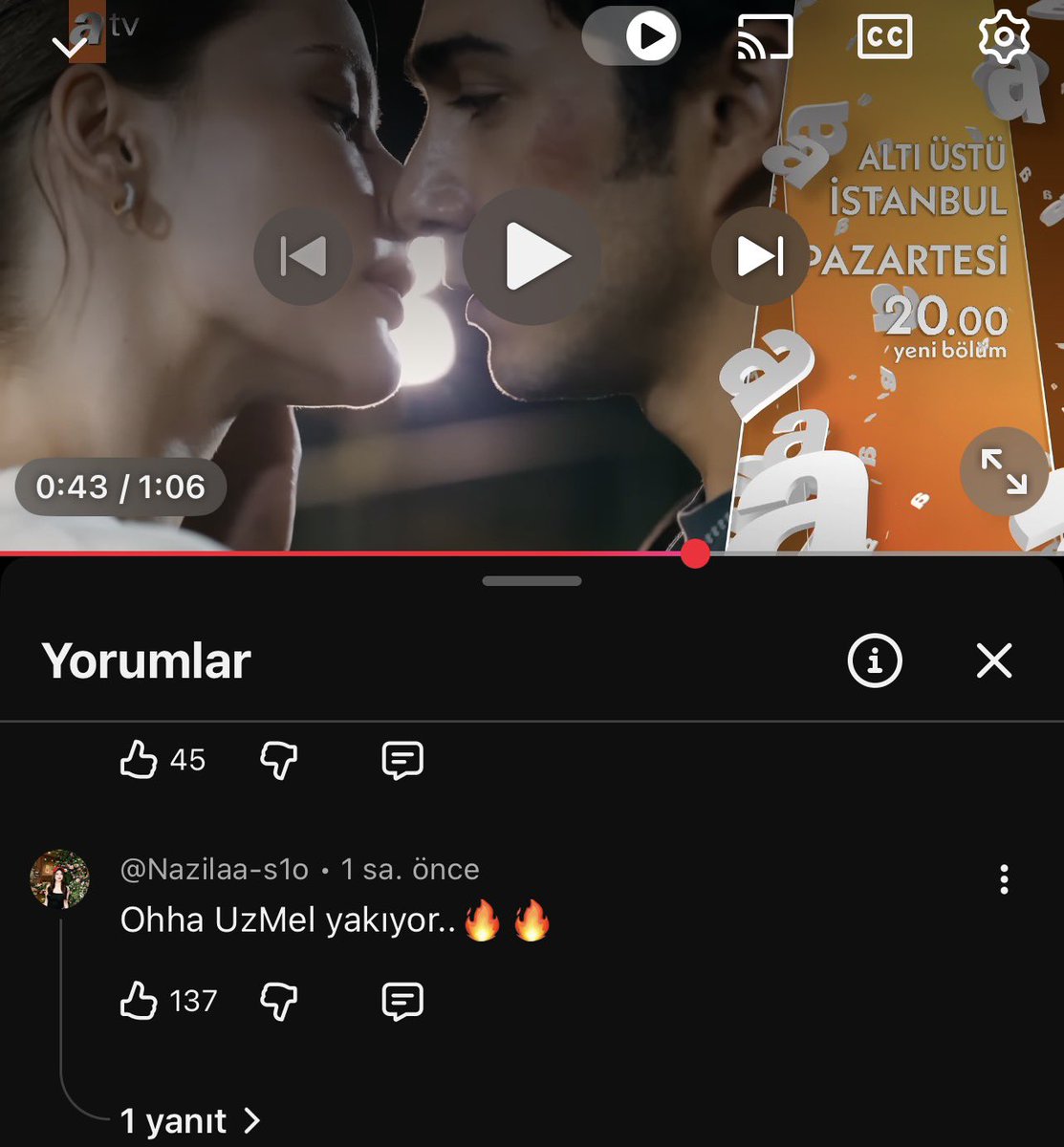behappyandshne's tweet photo. Yorumlarda çokuz diyenler bot basıyormuş yorumlara anlamış olduk 8 dakika önce gelen fragmana 1 saat önce yorum atılmasını açıklayın bana https://t.co/qL1MXNEccz