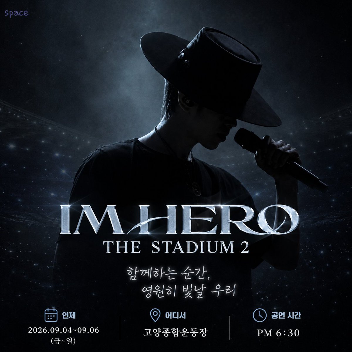 MYyx2bf2PUG4KBk's tweet photo. 임영웅 ‘IM HERO - THE STADIUM 2’
IN GOYANG 9/4~9/6
기대합니다 😍 
#임영웅
#limyoungwoong
#IM_HERO_THE_STADIUM2
#IMHERO_스타디움콘서트2_고양
#임영웅_넘사벽아티스트
출처:임영웅 유튜브
편집:스페이스 https://t.co/kOTnxscGBq