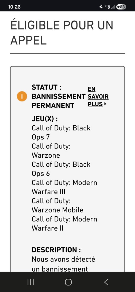 strxkxrt's tweet photo. I think my Activision account is freaking out @CallOfDuty @Activision @CODUpdates @CallofDutyCM , well I don’t know if it was a bug on your site. This morning I went to check if my account status had changed. Originally, with my false positive ban, I was permanently banned, then it switched to a permanent ban but I didn’t have access to the ticket, and at the end of the afternoon I checked again and I was back to permanently banned. Is this a false positive ban ? 

#TeamRICOCHET