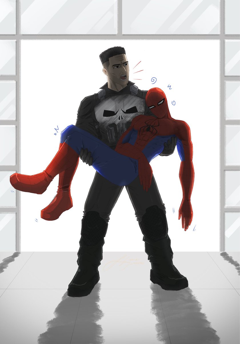laggehee's tweet photo. peter: fren???
frank: 👉👈
jean: 😮‍💨🫁

#spiderman #brandnewday #punisher #procreate #fanartㅤ https://t.co/ln9yDYRYhW