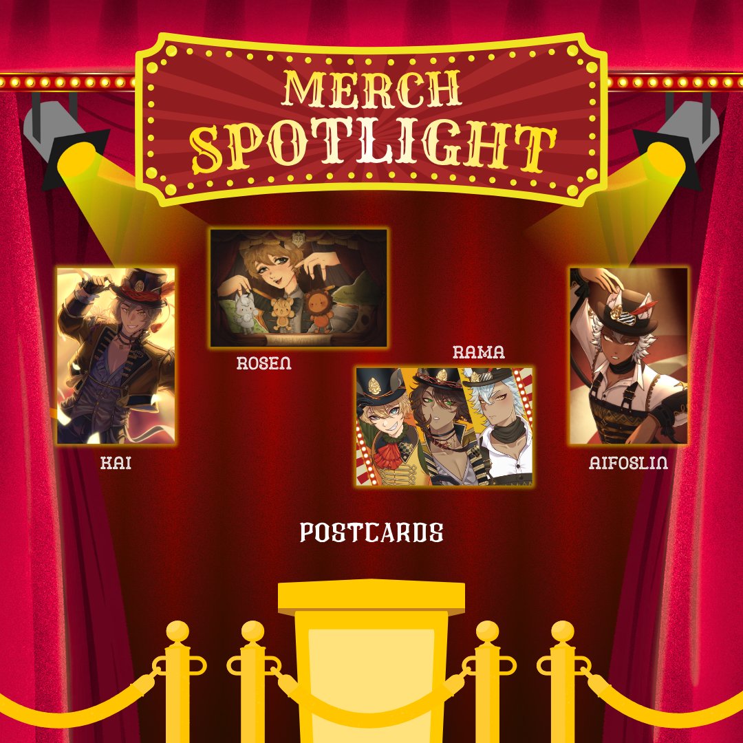 twstpartyph's tweet photo. 🎪 MERCH LINEUP 🎪

Straight from the playful land to your collection! Bring home these enchanting postcards and let the festivities live on. 🎟️

#TPPHPlayfulLand #TwistedWonderland #Savanaclaw #LeonaKingscholar #JackHowl #RuggieBucchi https://t.co/LBlxLkXkI2