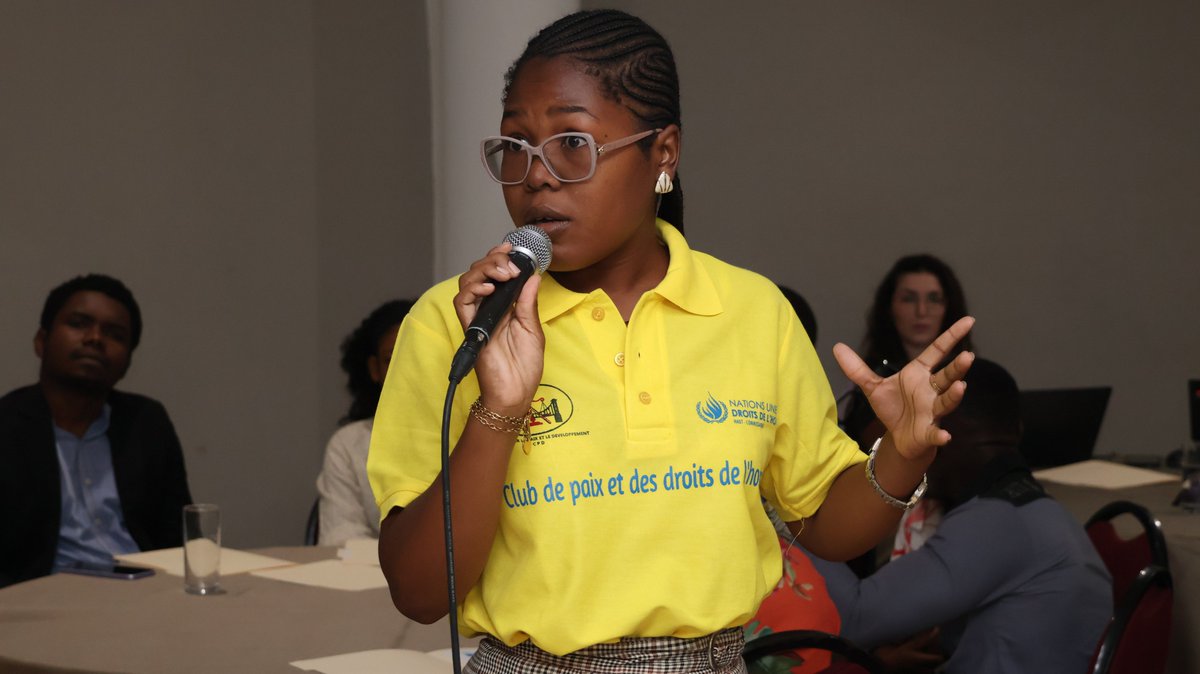 BINUH_UN's tweet photo. Le BINUH a appuyé une session d’information des jeunes sur les objectifs de développement durable et l’architecture du système des Nations Unies en #Haïti, organisée par @UNHaiti, dans le cadre de la Journée internationale de la jeunesse, célébrée le 12 août de chaque année. https://t.co/HX0IsbFRKu