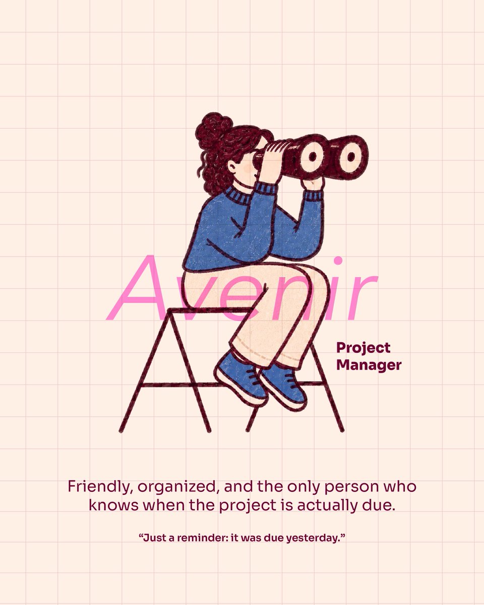 lazohdesign's tweet photo. Every creative role has its own typeface energy ✍️🎨 From the dramatic Creative Director to the detail-obsessed Designer, the word-hunting Copywriter, and the always-on-time Project Manager.

Which typeface are you? 👀 Tag your company’s Comic Sans 😂 https://t.co/r0719m27Ly