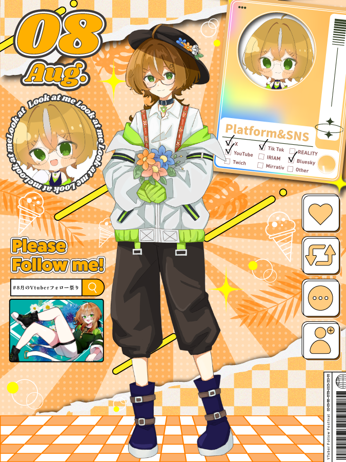 eltricia_12's tweet photo. ＼#8月のVTuberフォロー祭り／

おはえるとー✨

泣き虫じゃない涙もろいだけ！
右目の泣きボクロがチャームポイント！
メガネ男子VTuberのエルトリシア・シュヴァルツァーです！

みんなに勇気と笑顔を届けるため日々奮闘中(*´▽｀*)

本日20時にエルト24タイムスケジュール公開！

#おはようVTuber https://t.co/GkN0Itto2C