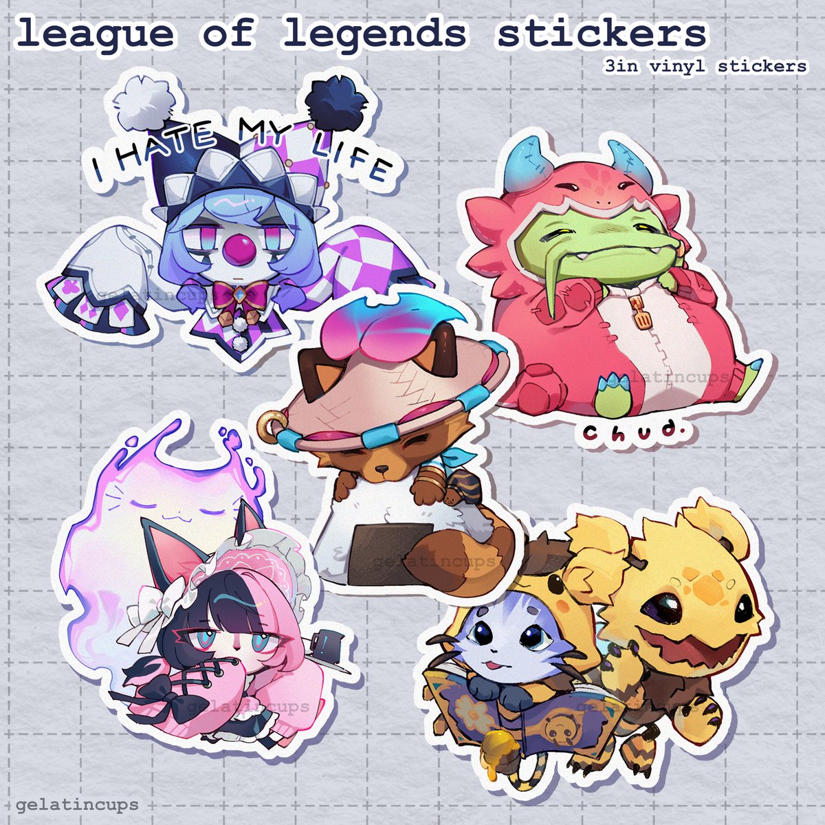 gelatincups's tweet photo. sh0p is open again !! preorders are available for things out of stock, planning on retiring some designs once they're out of stock in preparation for new things next year 🙇‍♂️

🔗below !! https://t.co/B4ErUW9vsh